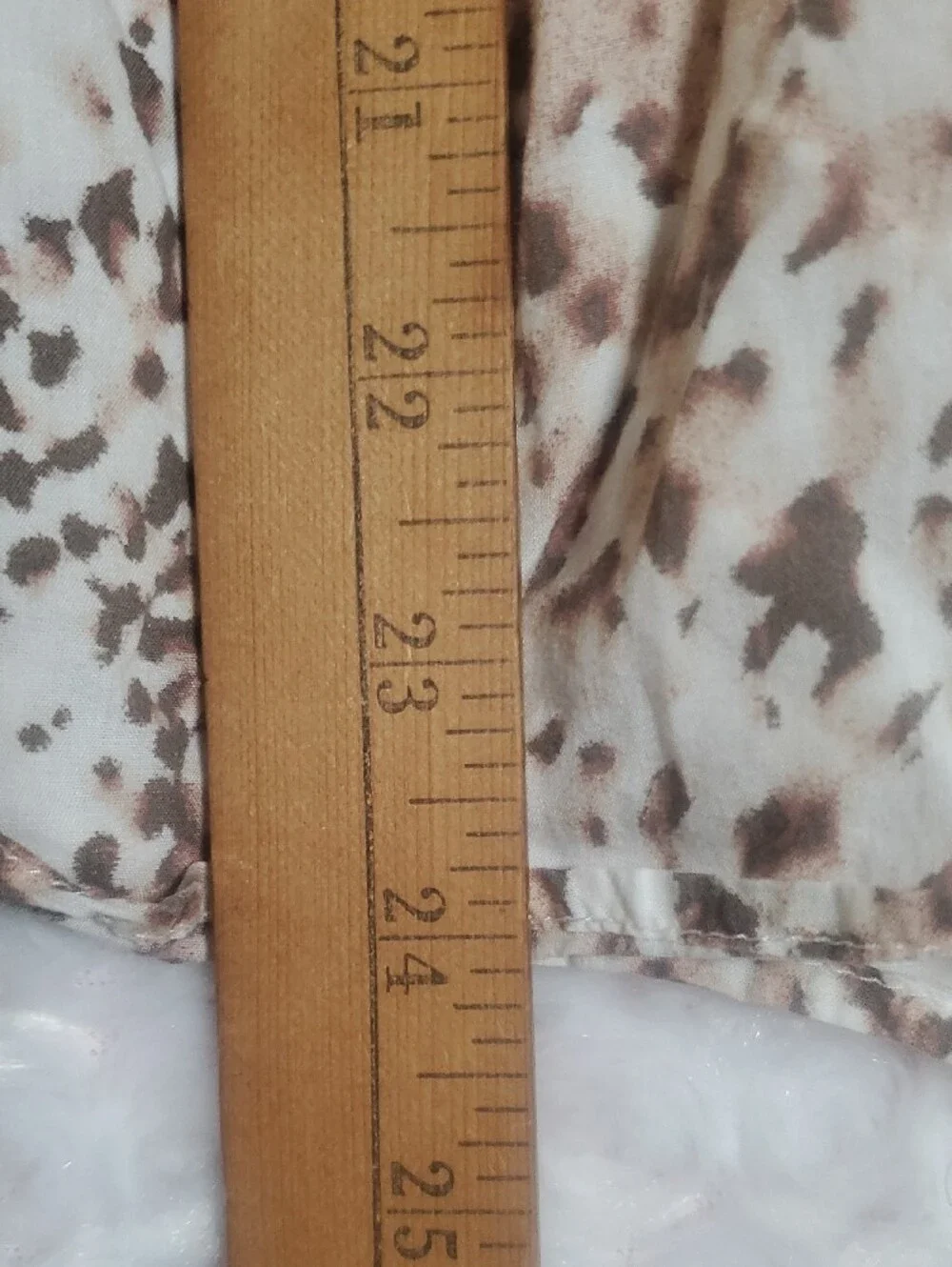 Neutral Speckled Two-Piece Top and Skirt Set Size XL